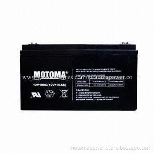 12V/100Ah Valve Regulated Lead-acid Gel Battery